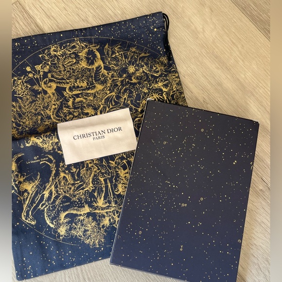 Dior Midnight Blue and Gold Celestial Notepad and case - Picture 2 of 2
